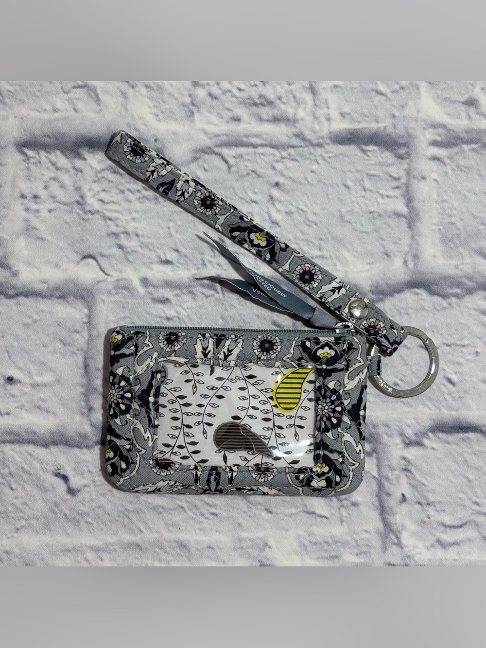 Vera Bradley “Plaza Tile” zipper ID wristlet/wallet